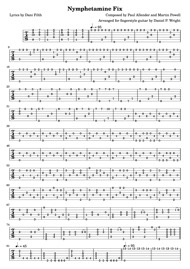 lilypond tablature slides in tablature